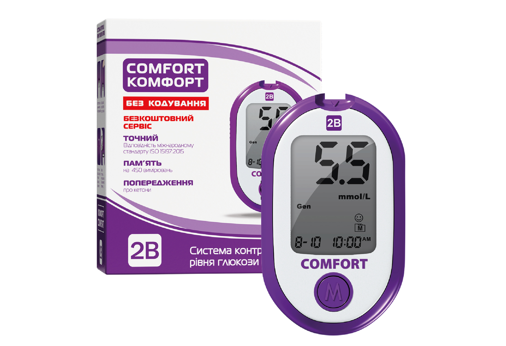 Глюкометр 2В Comfort